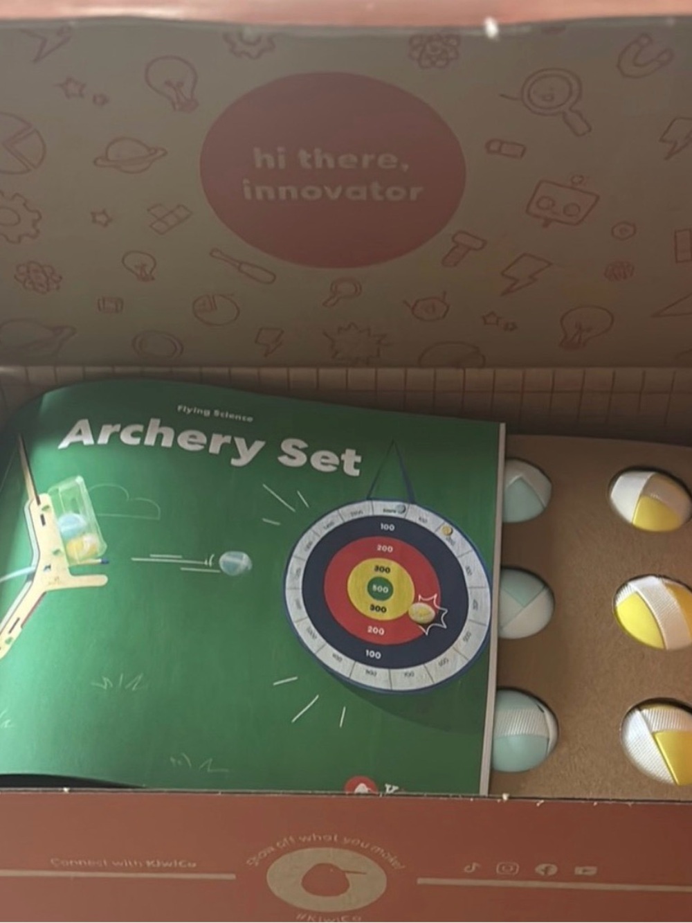 KiwiCo Kiwi Crate Archery Set STEM Building Kit Ages 6-9